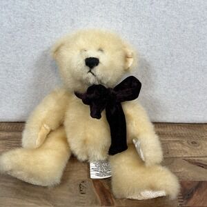 Giant‎ Star 2000 Beige Plush Teddy Bear with Bow Retired